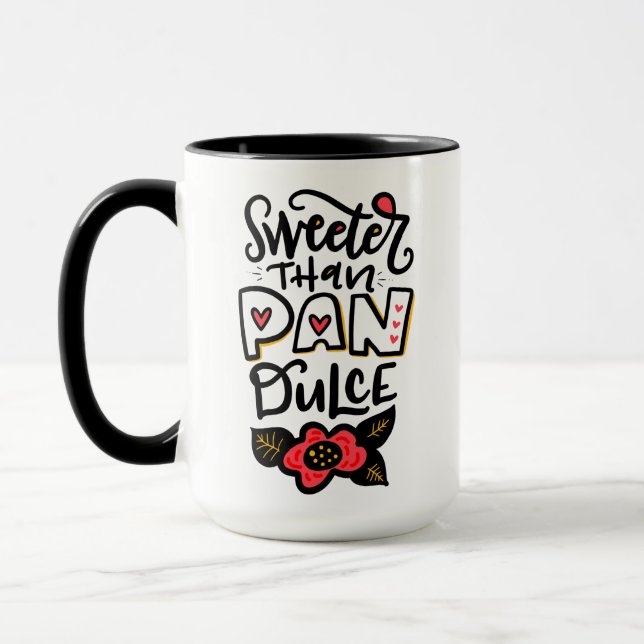 Plus doux que Pan Dulce, 15 oz de café Mug (Gauche)