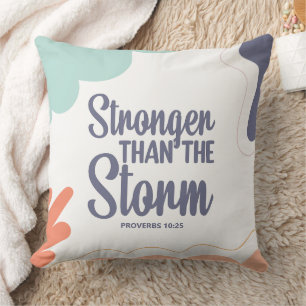 Plus Forte Que La Tempête Abstrait Formes Coussin