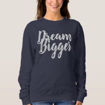 Plus grand sweatshirt rêveur de marine