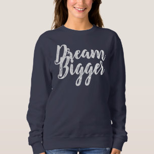 Plus grand sweatshirt rêveur de marine