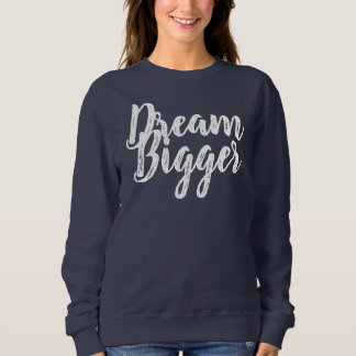 Plus grand sweatshirt rêveur de marine