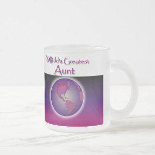 Plus grande tante Mauve Gift Mug du monde