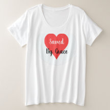 Plus Größe Frauen Gerettet nach Grace Graphic T Sh
