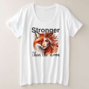 Plus Größe - T - Shirt