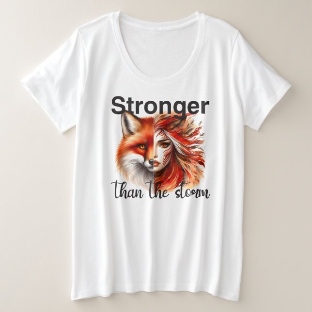 Plus Größe - T - Shirt (Design vorne)