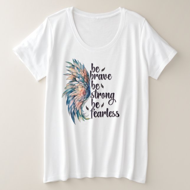 Plus Größe - T - Shirt (Design vorne)