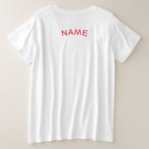 PLUS-GRÖSSE T - SHIRT-SCHALTFLY-ILLUSTRATION FRAUE GROßE GRÖßE T-Shirt
