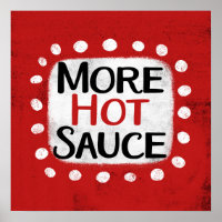 Plus Hot Sauce Poster Wall Art