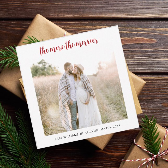 Plus La Carte De Faire-part De Grossesse Merrier (Créateur téléchargé)