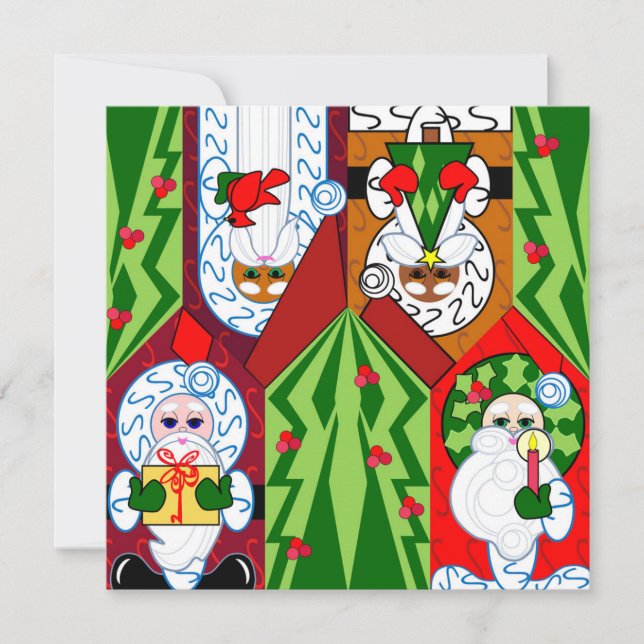 Plus la carte de voeux de Noël de Merrier est bonn (Devant)