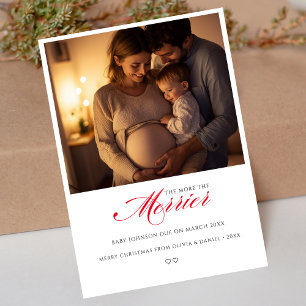 Plus Le Merrier Red Baby Faire-part