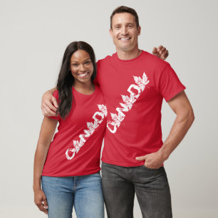 Plus Size Canada Shirt Personalisiert Retro T - Sh