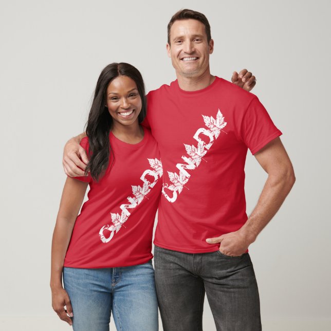 Plus Size Canada Shirt Personalisiert Retro T - Sh (Unisex)