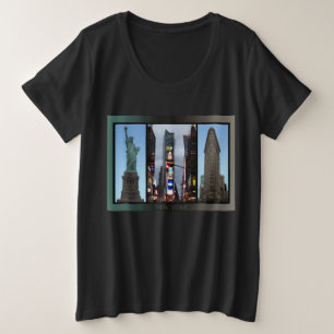 Plus Size New York Souvenir T - Shirt - individuel