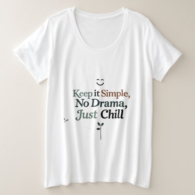 Plus Size T-Shirt for Women (Design devant)