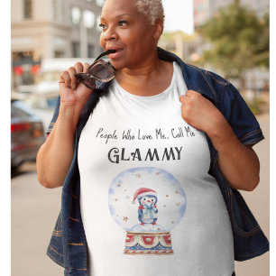 Plus Taille Personnalisée Grand-Mère Globe De Neig