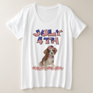 Plus Taille Quart Juillet t-shirt