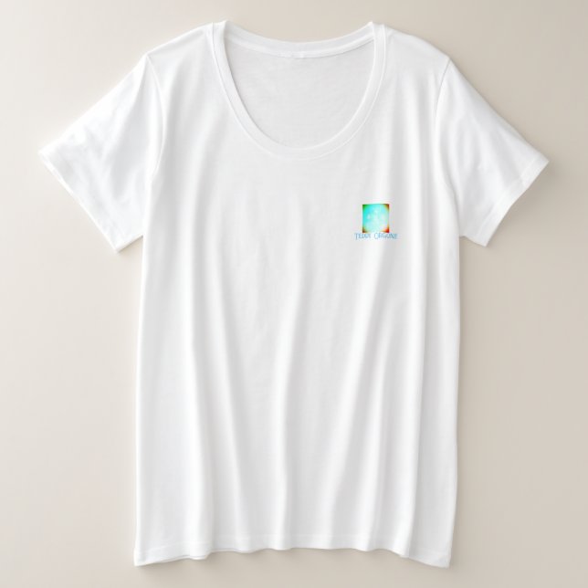 PLUS TAILLE TSHIRT FEMMES STYLE D'ART CONCEPTION (Design devant)