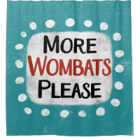 Plus Wombats S'Il Vous Plaît Douche Rideau