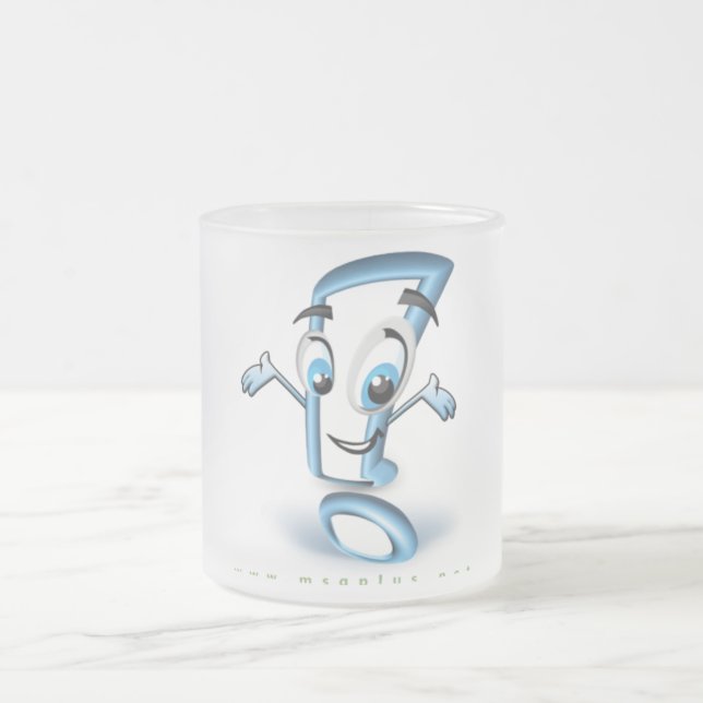 Plusee! Mattiertes Glas 10oz Mattglastasse (Mittel)