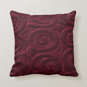 Plush Burgundy Coussin par Barbara Dean Aliaga