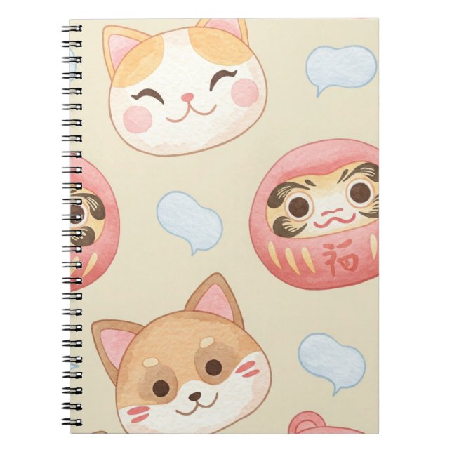 Plush Faces von Natasha Us Notizblock (Vorderseite)