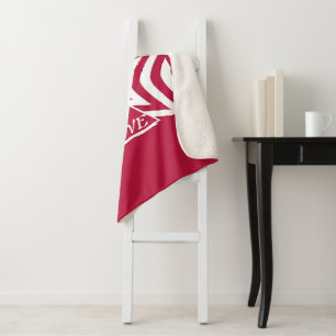Plush God Is Liebe Star Red & White - Christlich H Sherpadecke