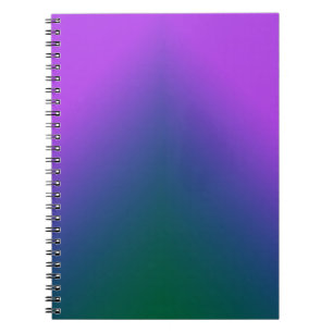 Plush Peacock Ombre Notizblock