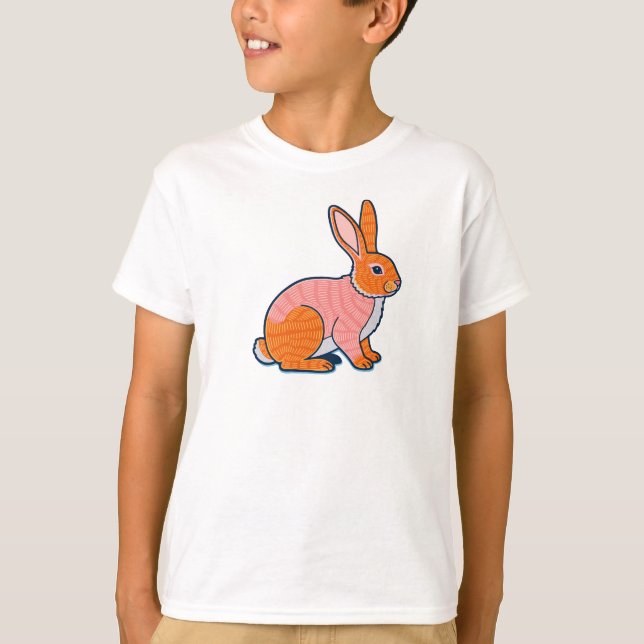 Plush Rabbit Illustration  T-Shirt (Vorderseite)