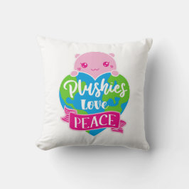 Plushies Liebe Frieden | Niedlich Kawaii Heart Ear Kissen