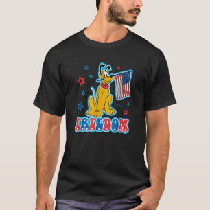 Pluto 4. Juli Patriotische Flaggenfreiheit mit Ste T-Shirt