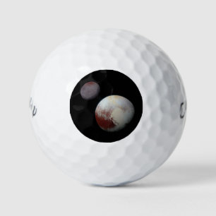 Pluto & Charon 9. oder Zwarf-Planet-Sonnensystem Golfball