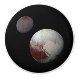 Pluto & Charon 9. oder Zwarf-Planet-Sonnensystem Keramikknauf