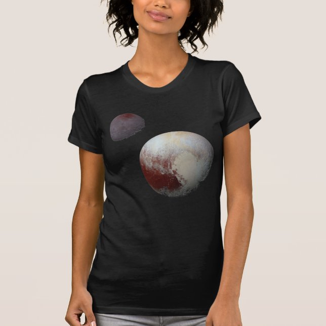 Pluto & Charon 9. oder Zwarf-Planet-Sonnensystem T-Shirt (Vorderseite)