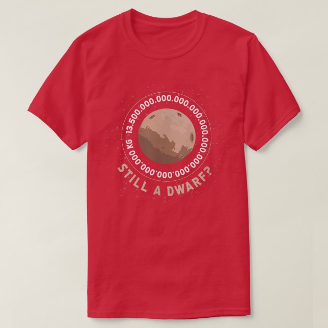 Pluto Dwarf Planet Science Teacher Space Nerds Plu T-Shirt (Design vorne)
