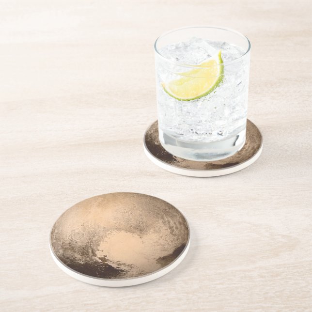 Pluto Getränkeuntersetzer (Seite)