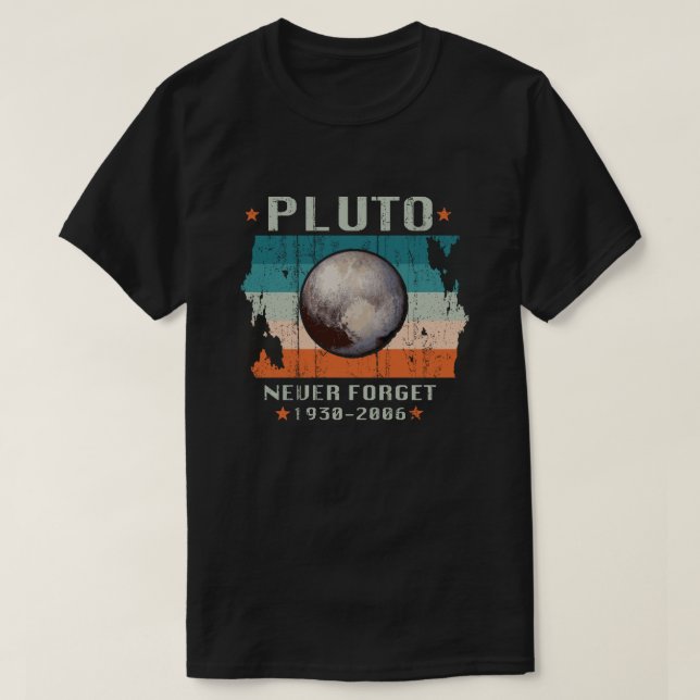 Pluto Never Forget 1930-2006 T-Shirt (Design vorne)