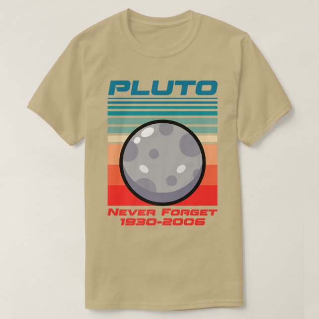 Pluto Never Forget 1930-2006 T-Shirt (Design vorne)