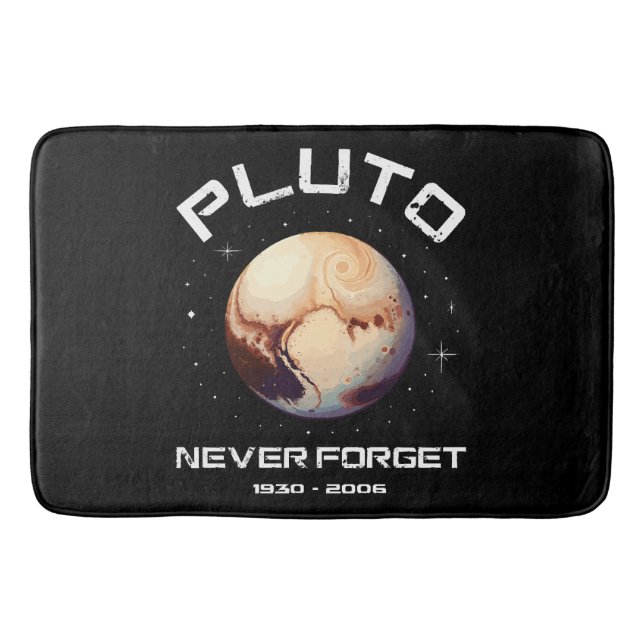 Pluto Never Forget Badematte (Vorderseite)