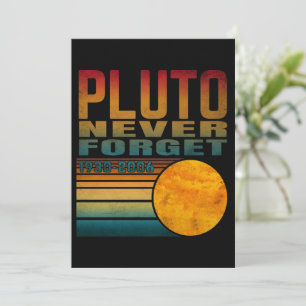 Pluto Never Forget Einladung