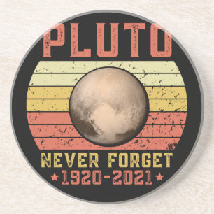 pluto NEVER FORGET Getränkeuntersetzer