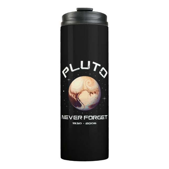 Pluto Never Forget Thermosbecher (Vorderseite)