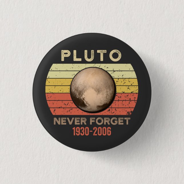 pluto nie vergessen, eris, mond, astronomo, astron button (Vorderseite)