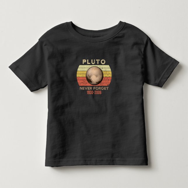 pluto nie vergessen, eris, mond, astronomo, astron kleinkind t-shirt (Vorderseite)