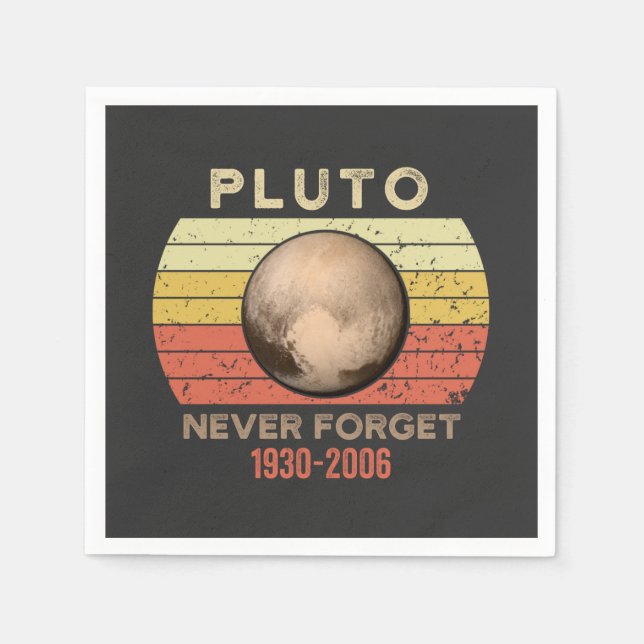 pluto nie vergessen, eris, mond, astronomo, astron serviette (Vorderseite)