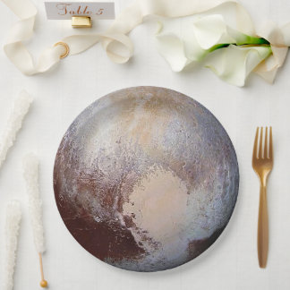 Pluto paperplate from the Cosmic Party Collection Pappteller