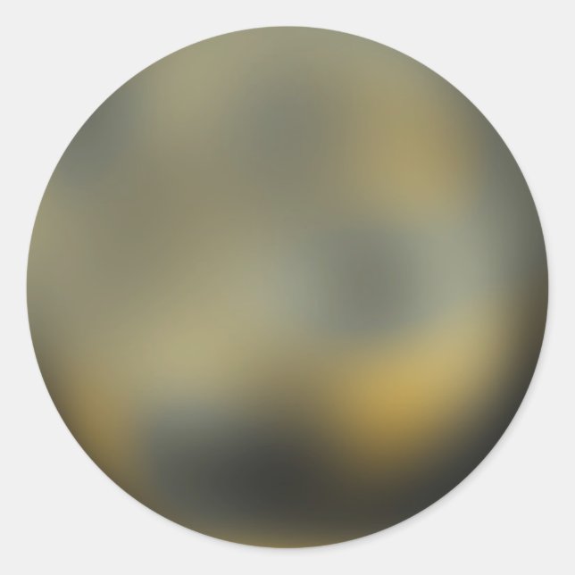 Pluto Planet Runder Aufkleber (Vorderseite)
