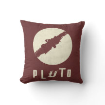 Pluto Planet Space Design Throw Pillow