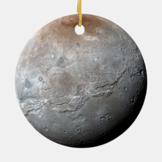 Pluto + Plutos größter Mond Charon-Sehen beide Keramikornament (Hinten)