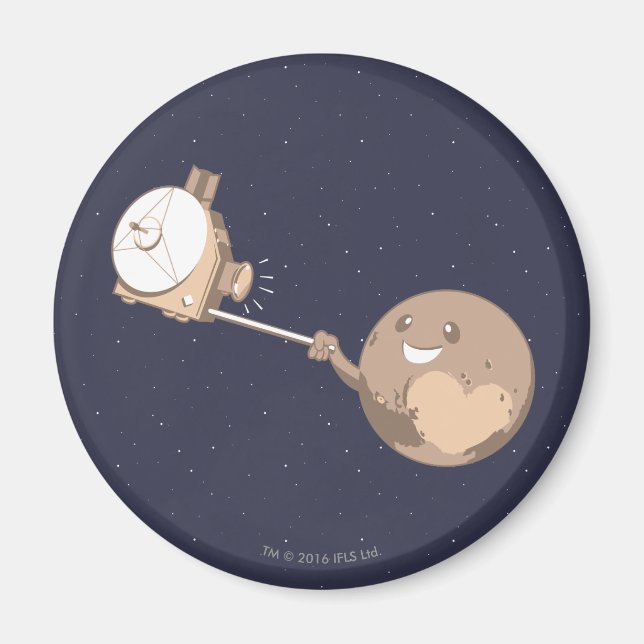 Pluto Selfie Magnet (Vorne)